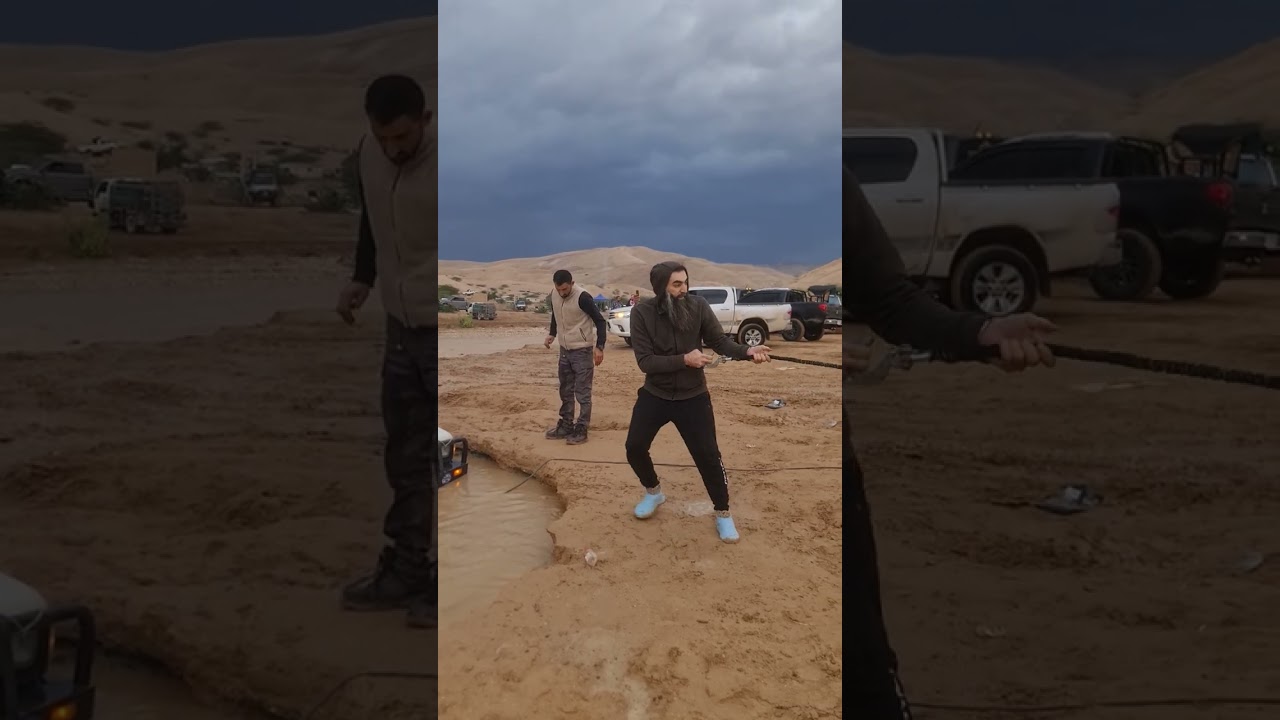 تغريز Toyota ومساعدته من jeep wrangler