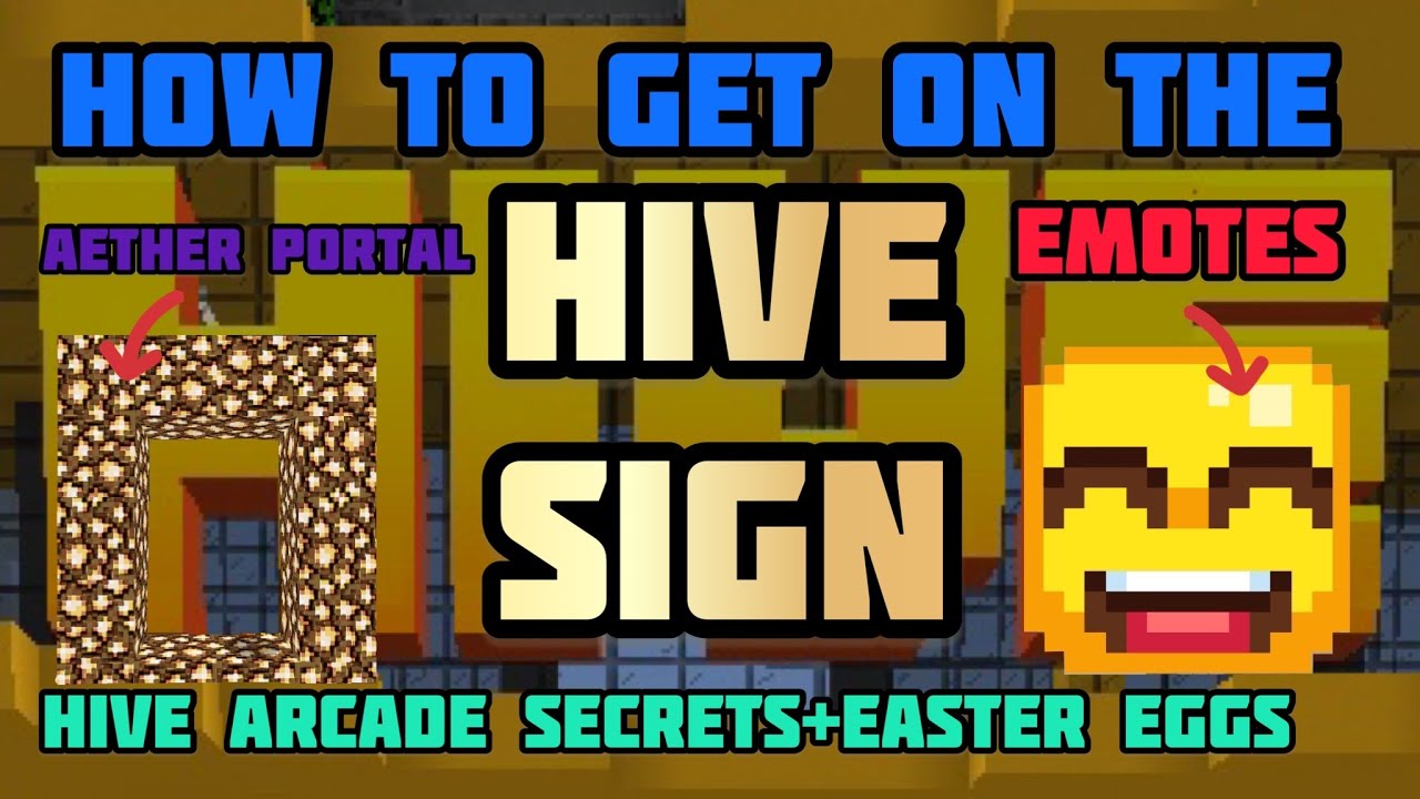 How To Get On The HIVE SIGN! (Arcade Secrets & Easter Eggs)