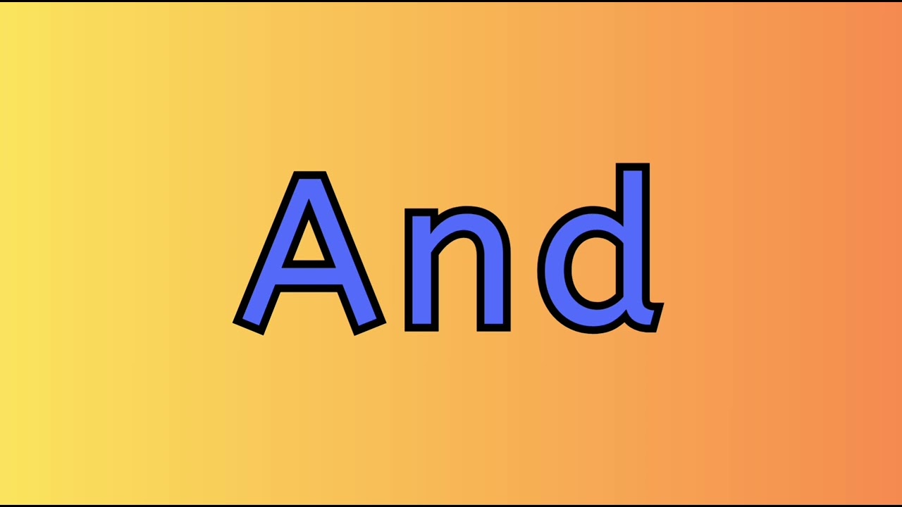 spelling of and ⭐ Homework ⭐ keep repeating letter and, how to pronounce letter and ⭐ learn English⭐
