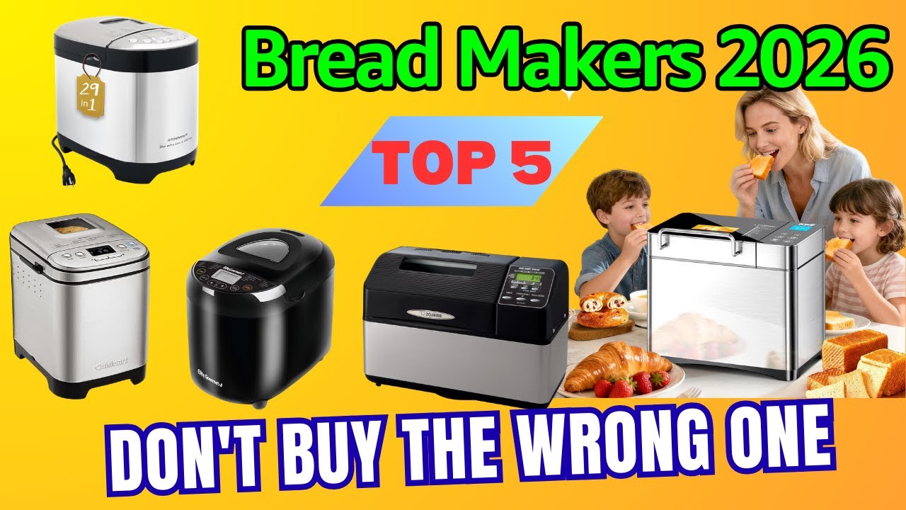 Best Bread Maker 2026? Top 5 Bread Machines Reviewed (Zojirushi, Cuisinart, KBS & More)