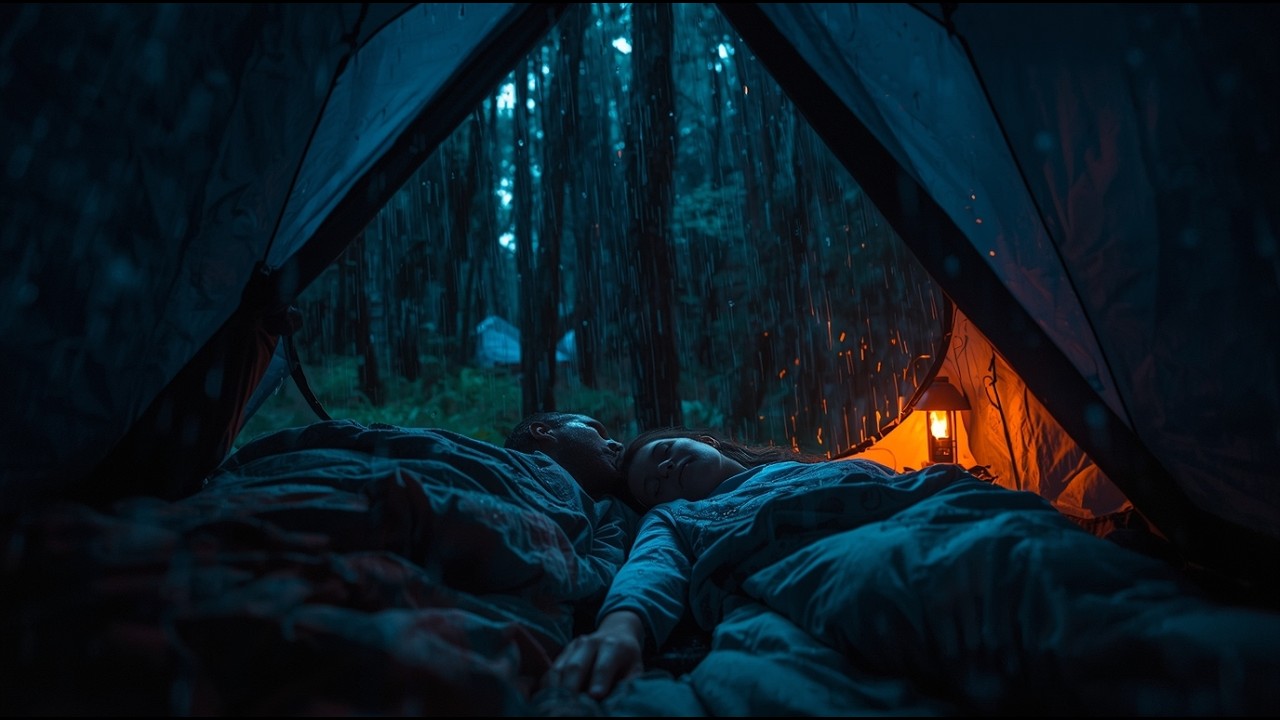 🔴 Live 🌧️ ฝนแรงกระทบเต็นท์ทั้งคืน | Heavy Rain on Tent ⛺🌧️ ไม่มีโฆษณา