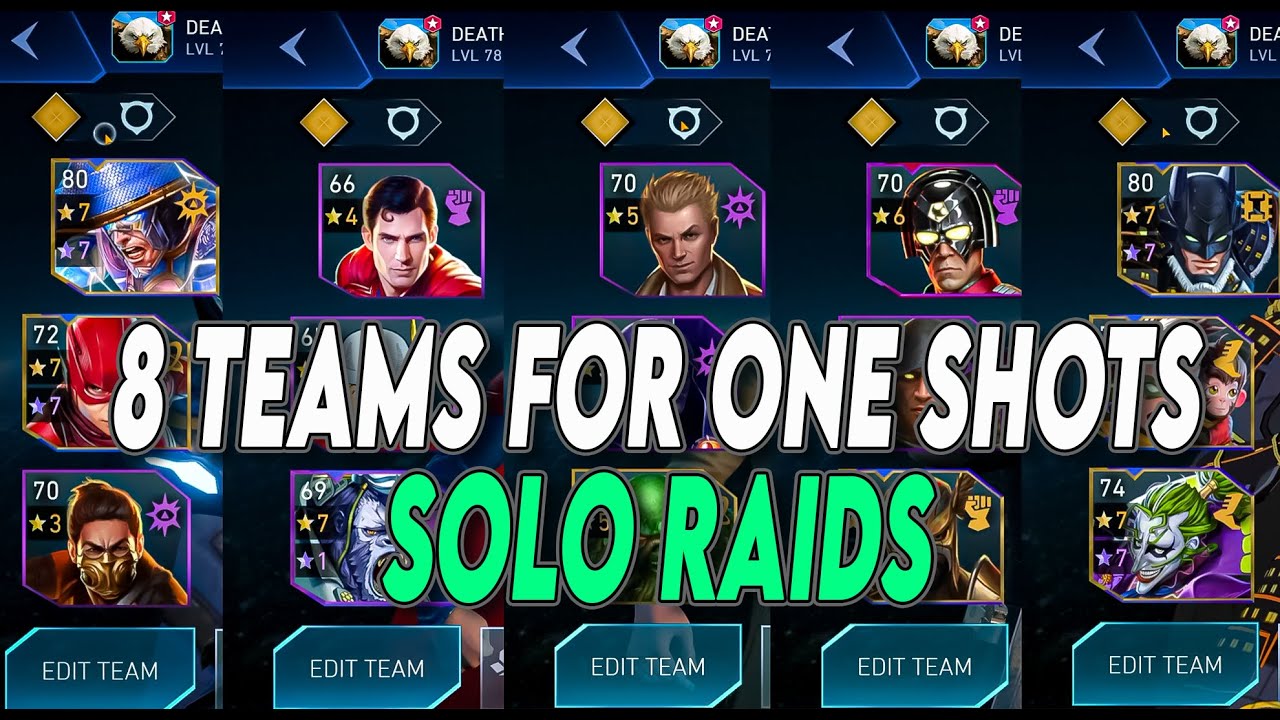 8 Teams, 8 One Shots. 🔥 My Solo Raid Lineups Revealed!