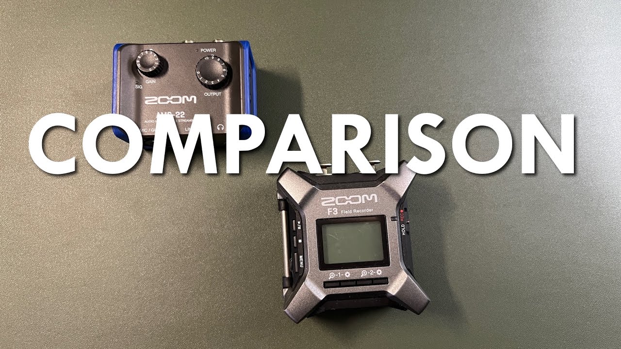Zoom F3 and Zoom AMS-22 preamp comparison