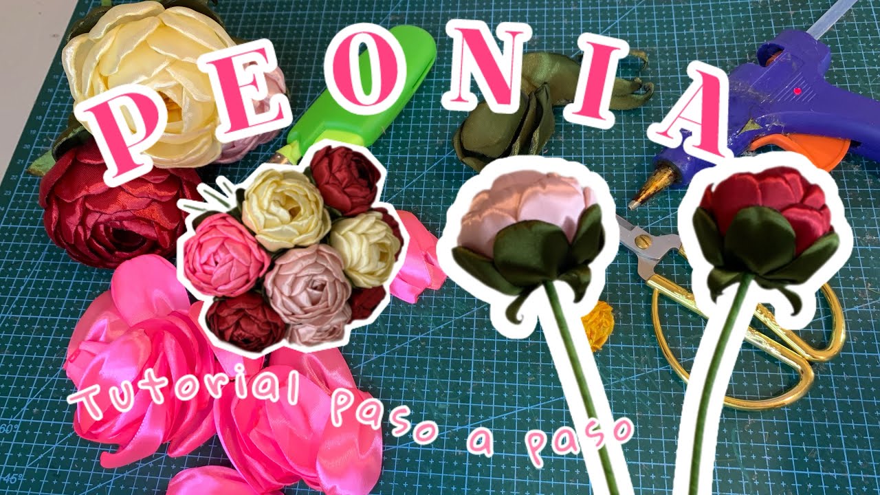 PEONIA ETERNA | Tutorial paso a paso / Escarleth detalles