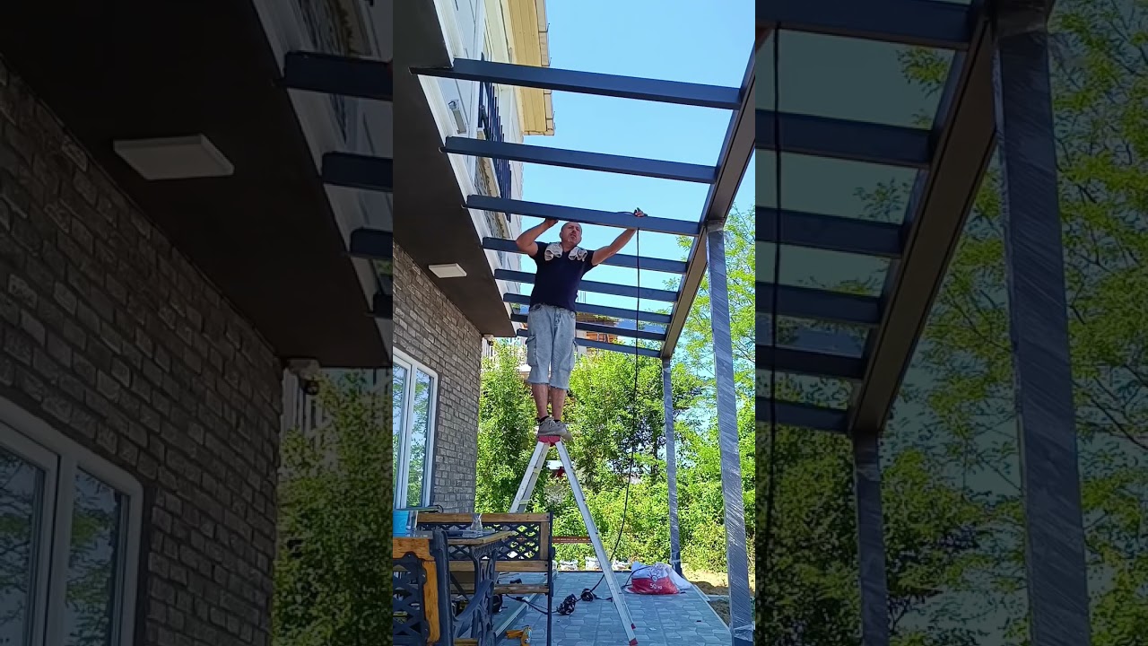 Cam tavan uygulaması #cambalkon #sineklik #pvc #home #glass ##dekorasyon