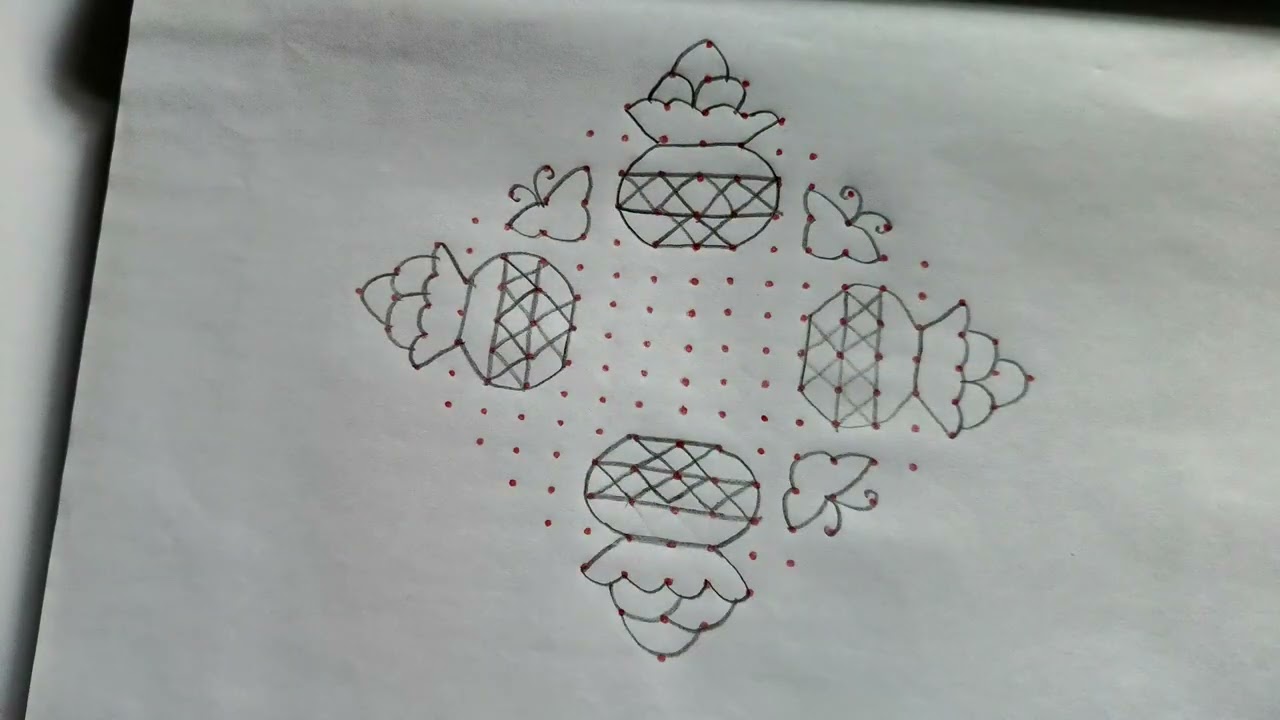 Bhogi pandaga muggulu || 19*1 dots || Sankranthi Muggulu || #muggulu #rangoli #kolam