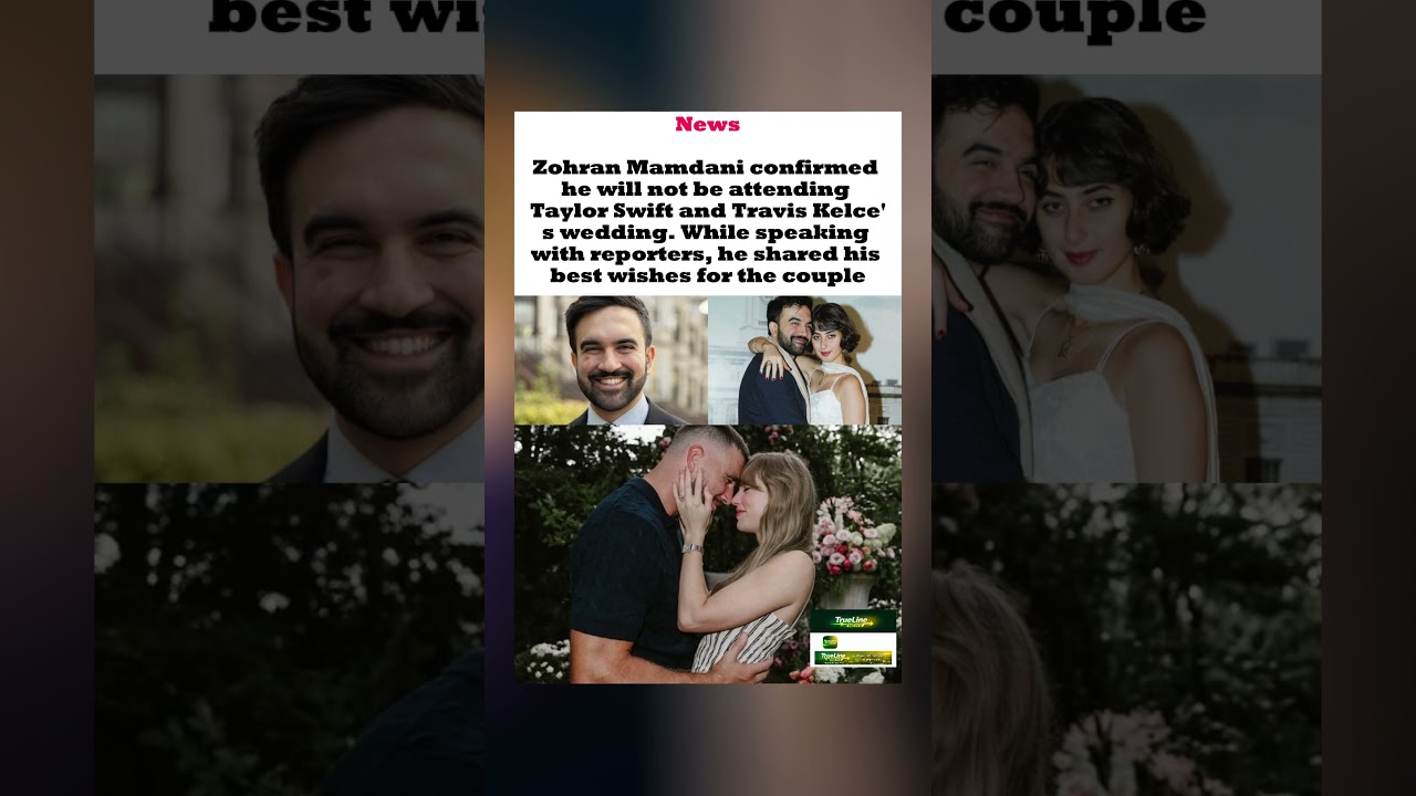 Zohran Mamdani Keeps It Light When Asked About Taylor's Wedding #trending #news