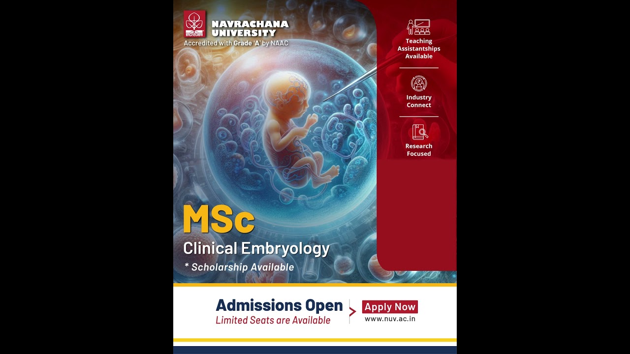 Admissions Open in MSc Clinical Embryology