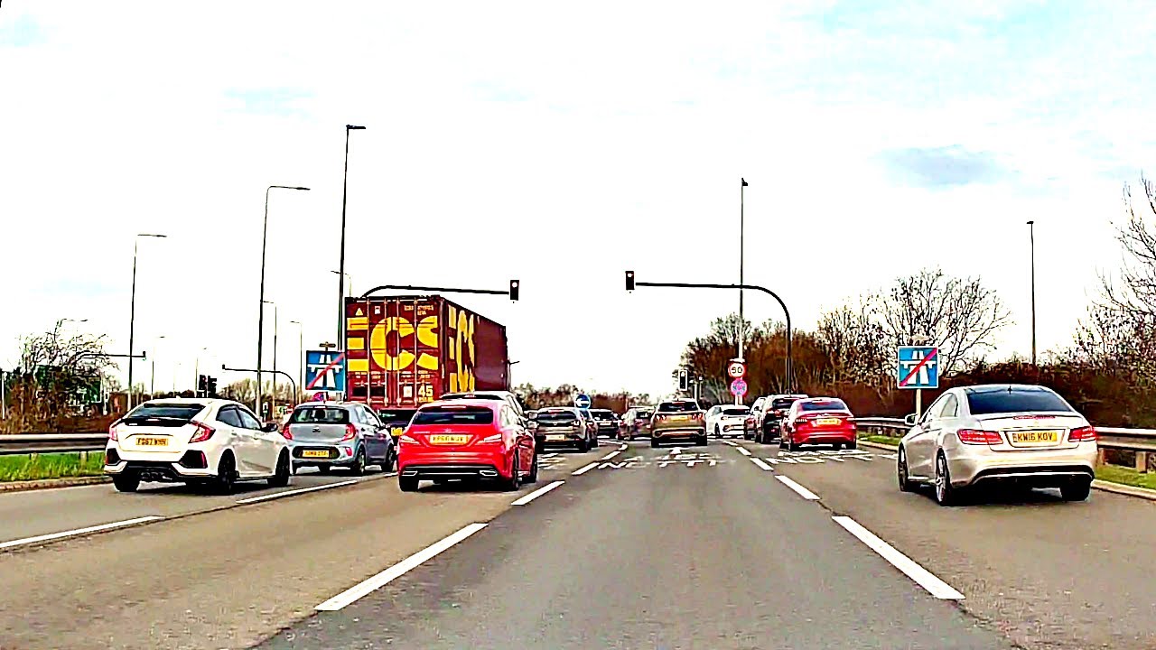 🇬🇧 Nottingham Drive | M1 to A453 City Route | UK 4K POV Dashcam