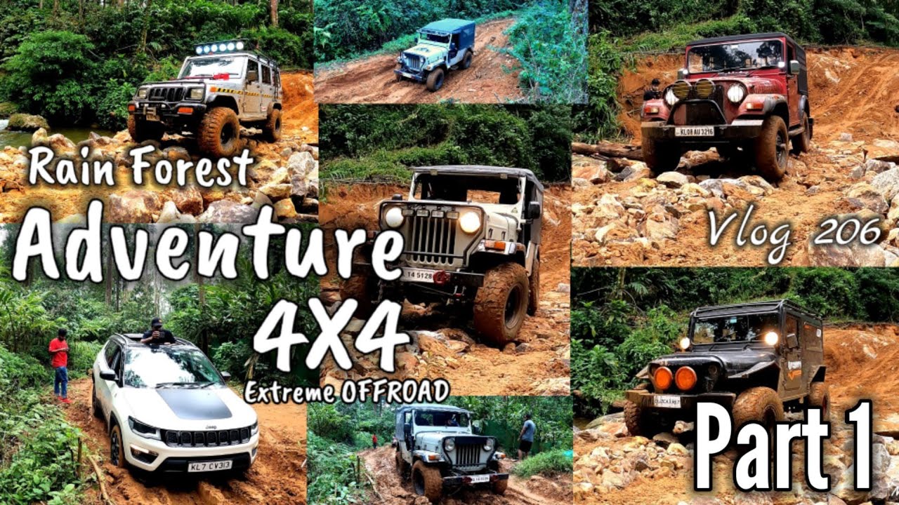 Most Adventurous OFFROAD Track In Kerala. Jeep Vs Bolero Vs Jeep Compass Vs Thar. ഒരു അടിപൊളി Item