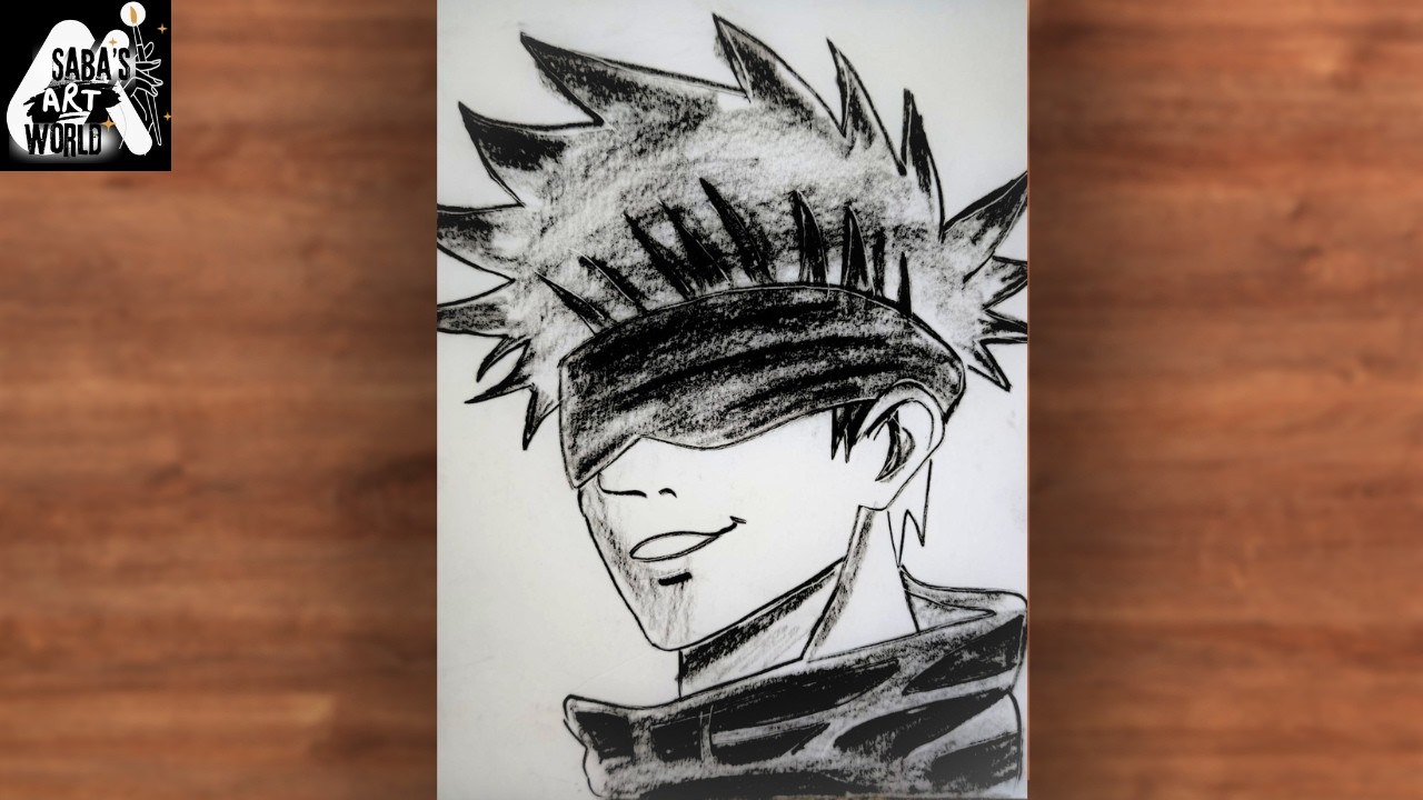 Satoru Gojo Pencil Sketch | Jujutsu Kaisen Drawing Tutorial