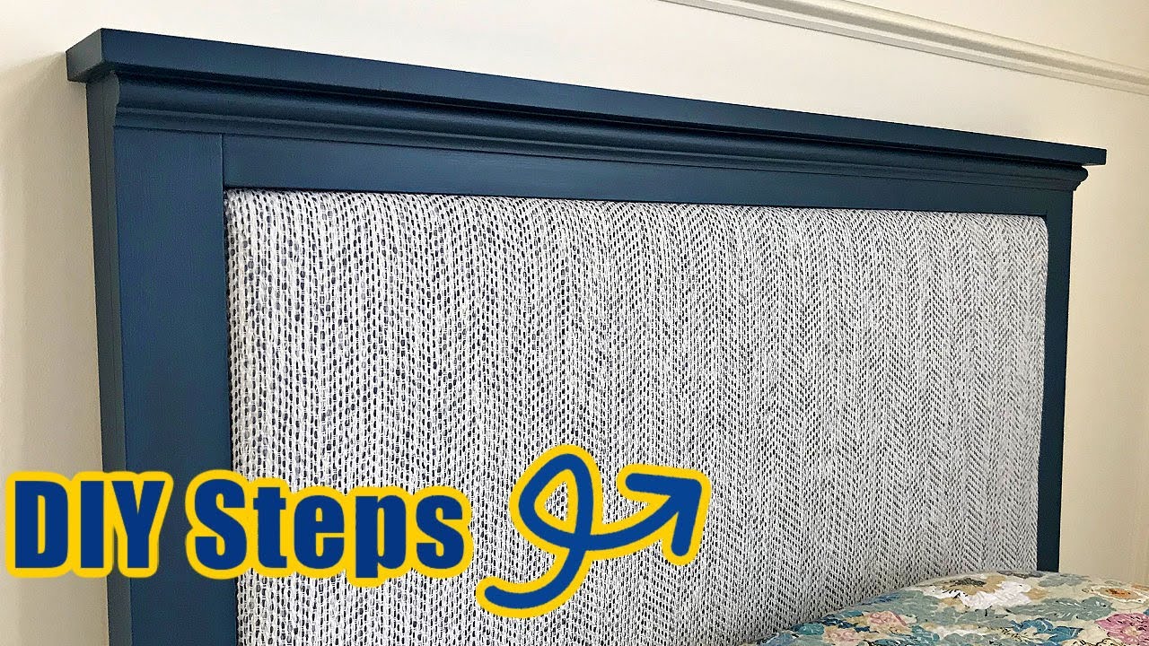 Easy DIY Steps to Make A Upholstered Twin Headboard - Part 2 of 2