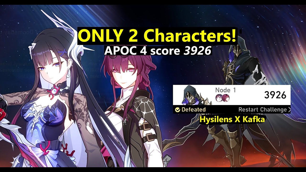 Unlimited Ults! 3926 APOC 4 Hysilens X Kafka two characters clear