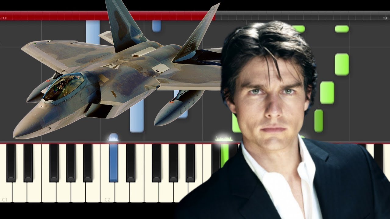 TOP GUN ANTHEM Maverick Piano Cover Midi tutorial Sheet app  Karaoke