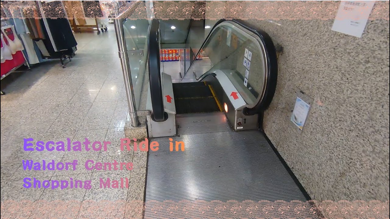 4 Escalator Views in HK Waldorf Centre Shopping Mall: Downward to Upward Multi-Ride Tour Adventure