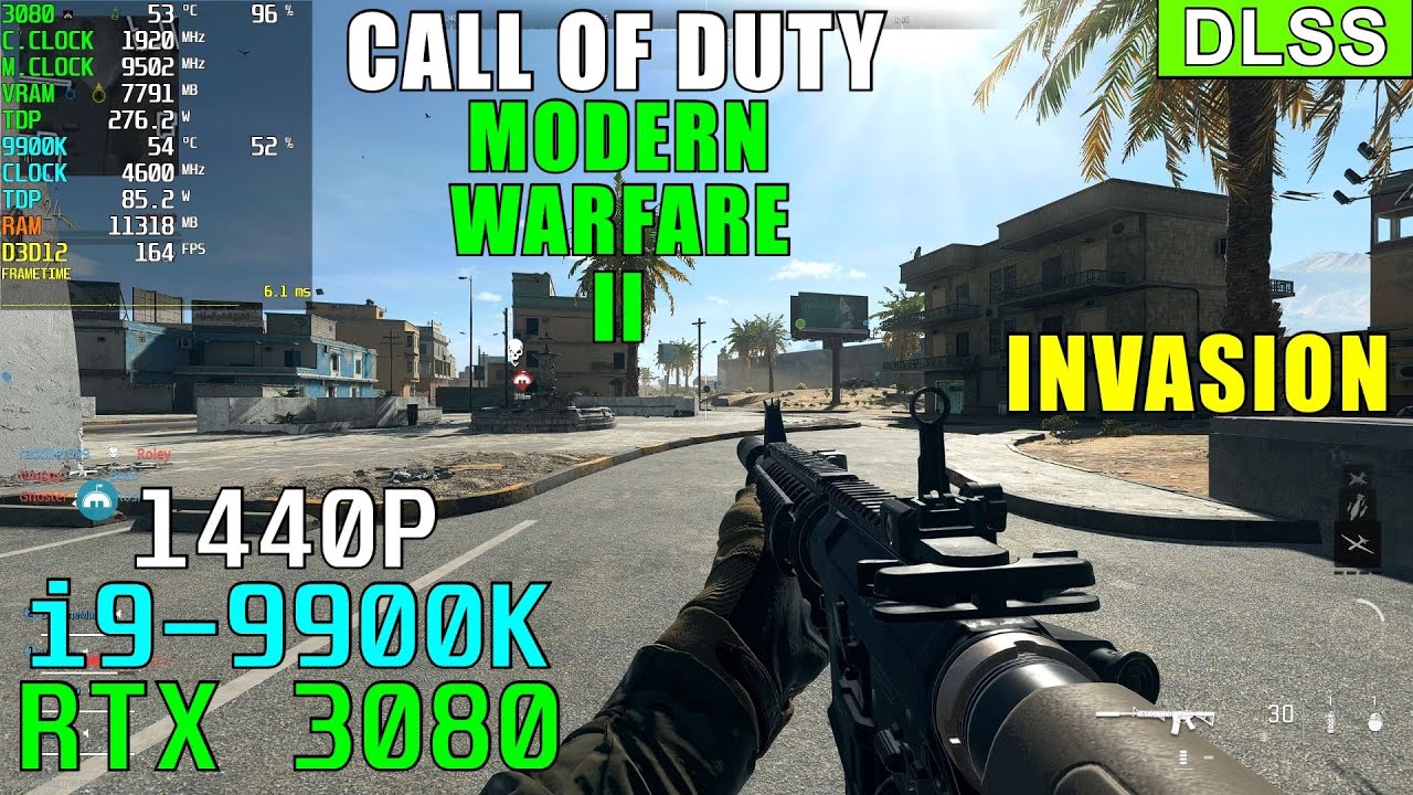 Call of Duty Modern Warfare II Invasion (DLSS) | RTX 3080 + 9900K | Ultra + Custom 1440P