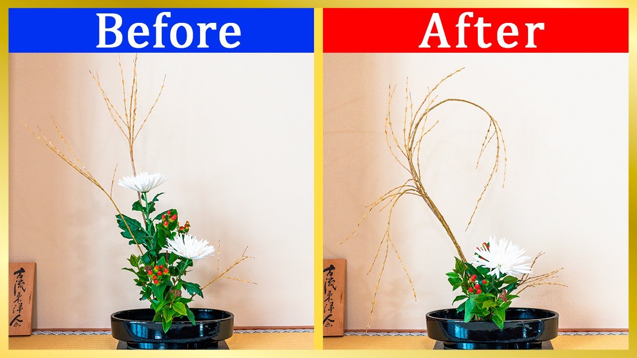 Ikebana Lesson | A Master Transforms Pretty Good Ikebana!
