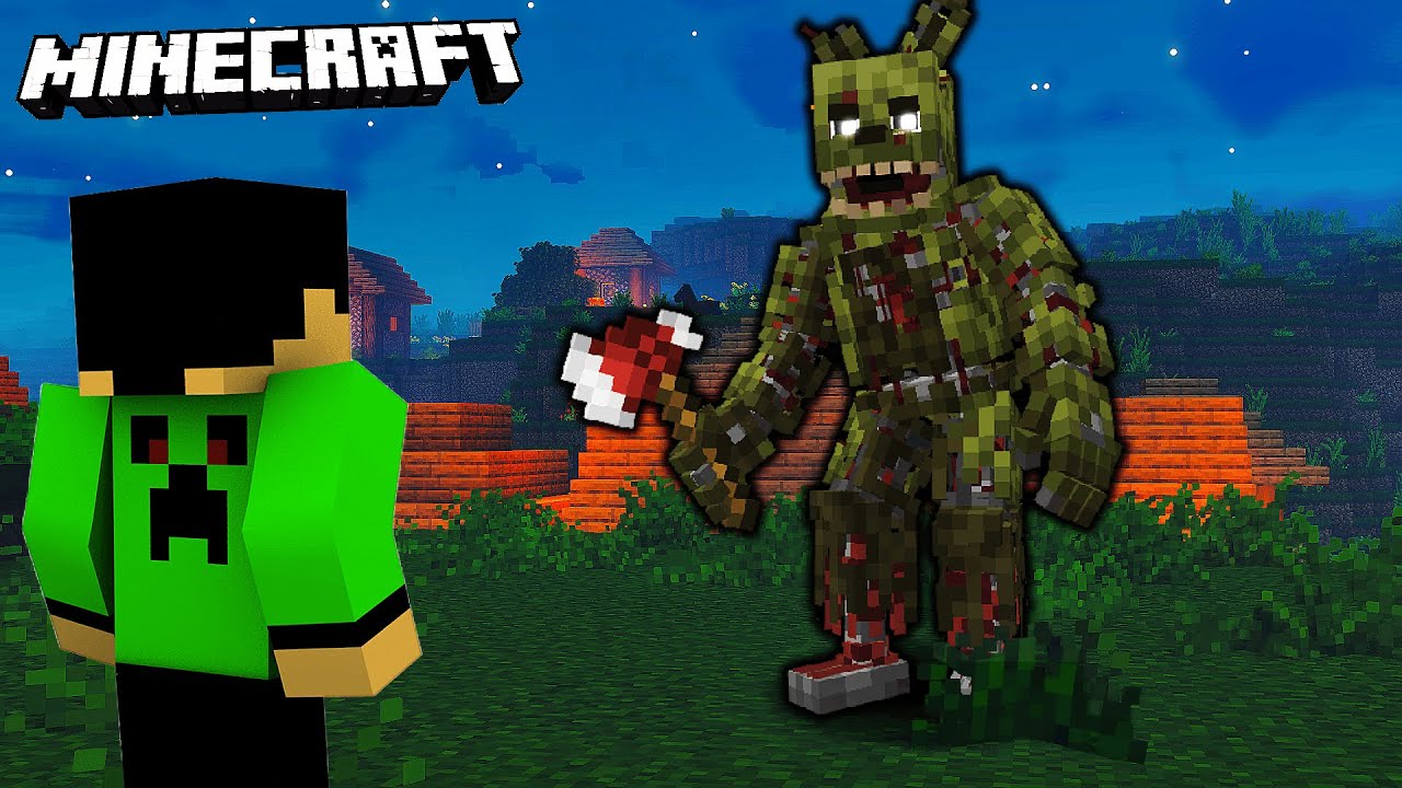MINECRAFT, Ale Goni Mnie SPRINGTRAP Z FIVE NIGHT'S AT FREDDY'S!