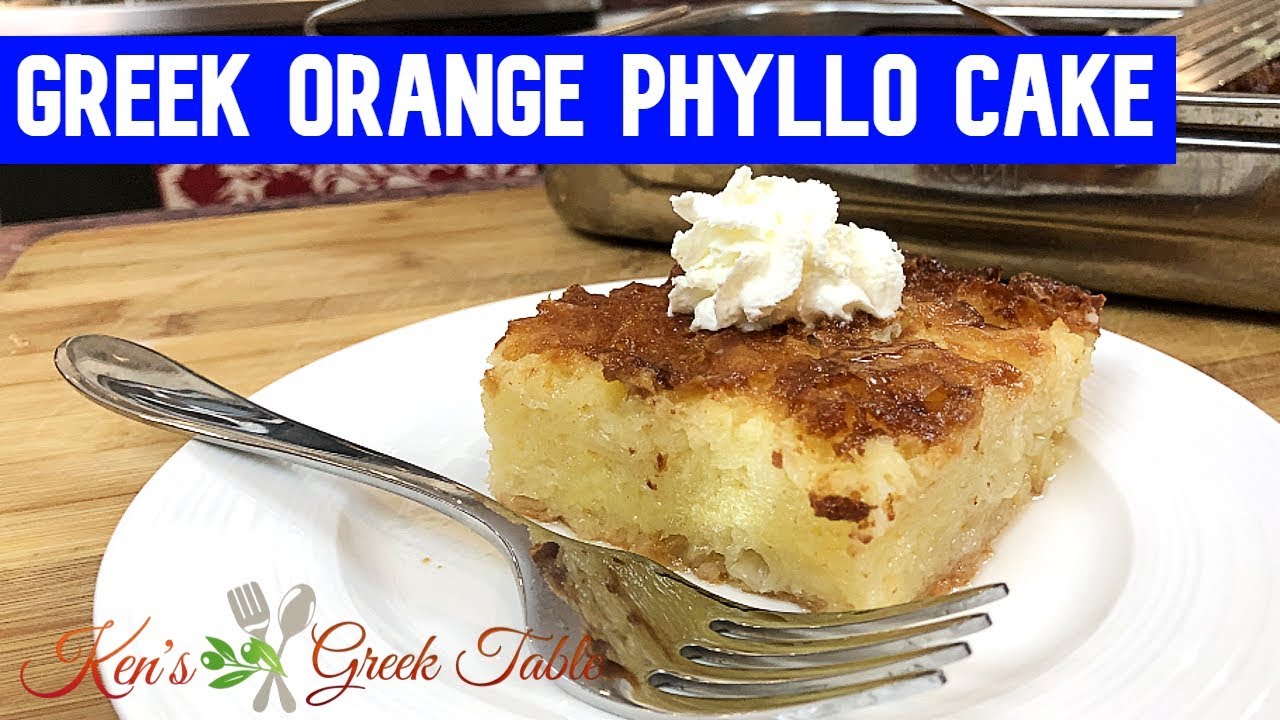 Portokalopita | Easy Greek Orange Pie Recipe | Orange Cake with Phyllo Pastry