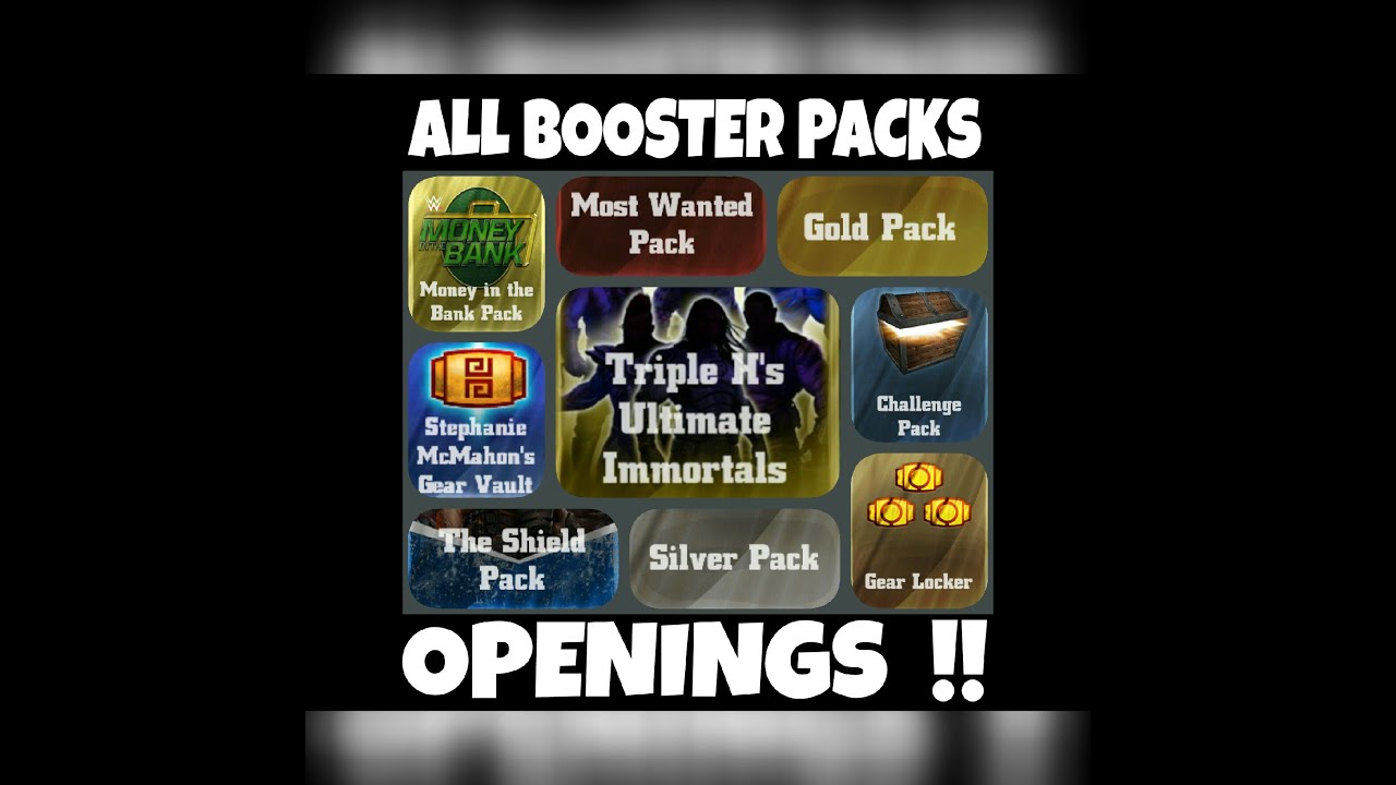 WWE Immortals -All Booster Pack Opening!!! Update 2.0.1!!!