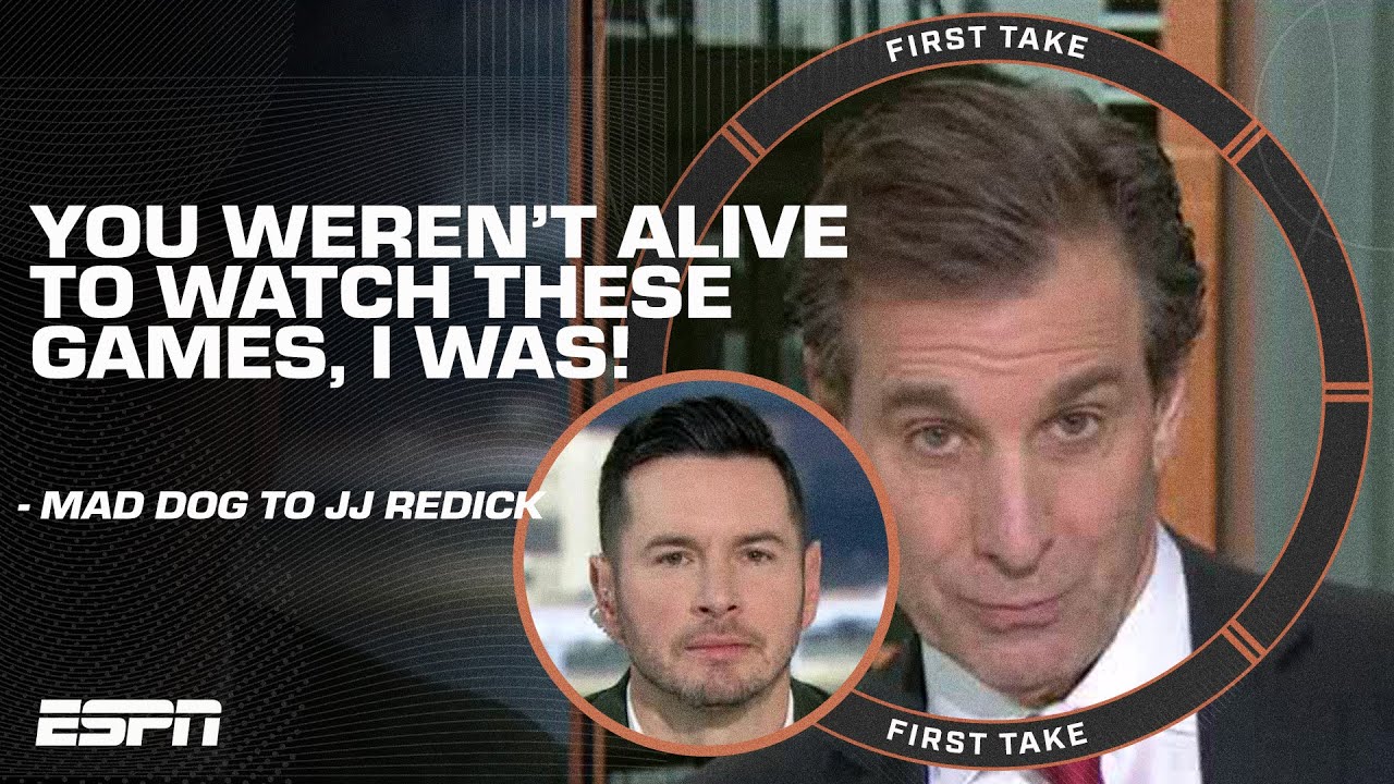 'You weren't even alive when these games were played' 🤣 Mad Dog & JJ Redick on NBA eras | First Take