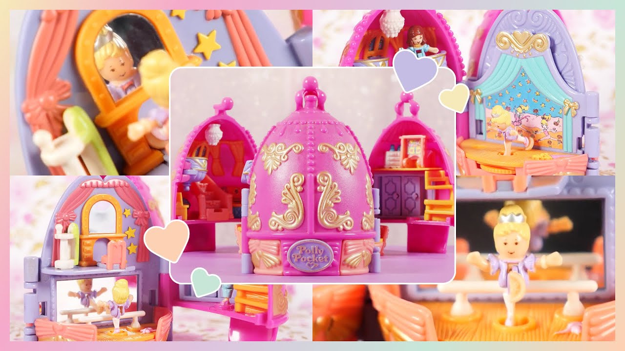 ✨SHOWCASE✨ Vintage Polly Pocket: Sparkle Ballerina Ballet Royal Fabergé Egg (1996)