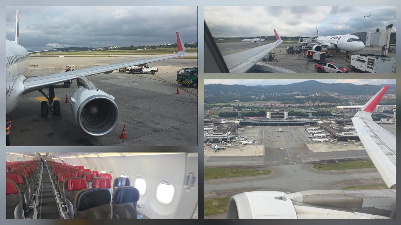 A BORDO - LATAM A321 CFM decolando de GRU