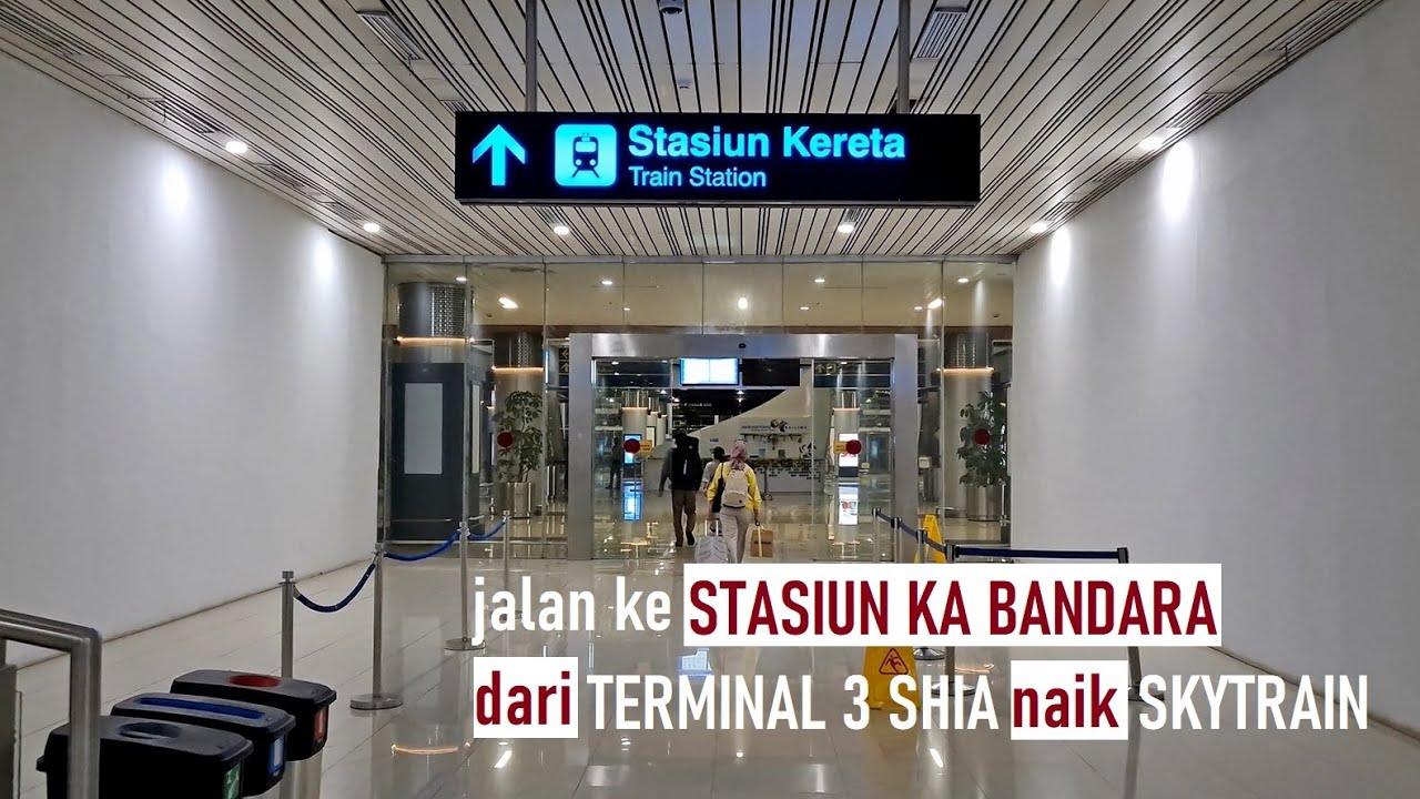 Jaman ada kalayang [skytrain] dari Terminal 3 ke Stasiun KA Bandara cuma 30 menit ‼️ sekarang ⁉