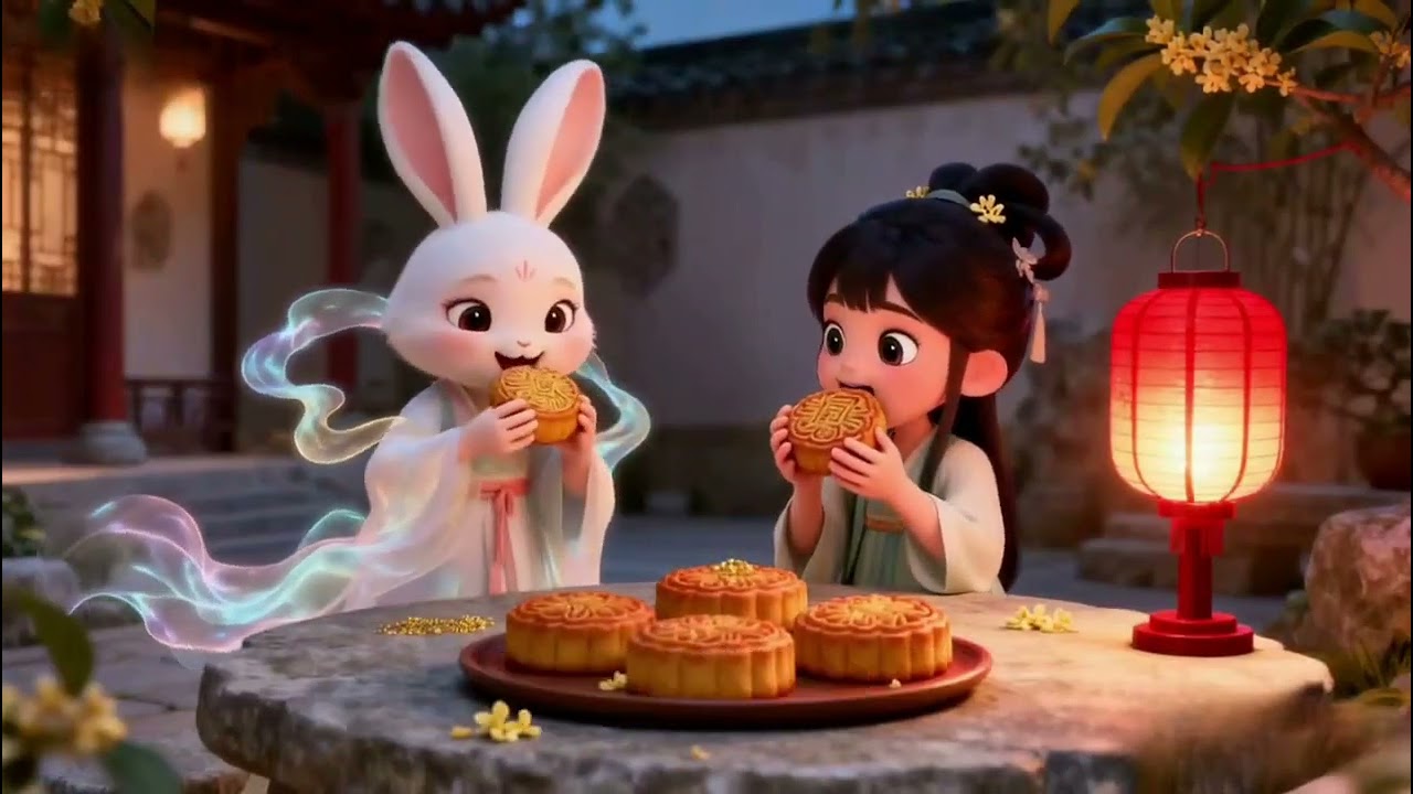 中秋夜的魔法月餅  AI視頻