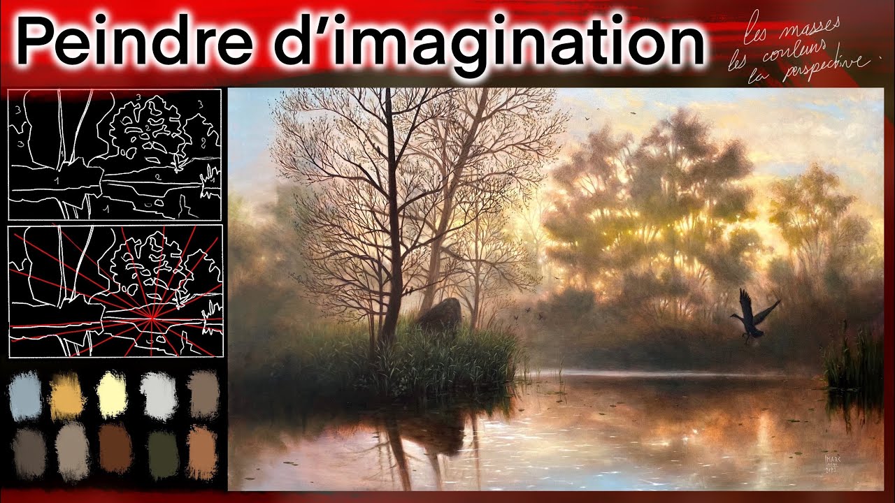 je peins un gros tableau d'imagination