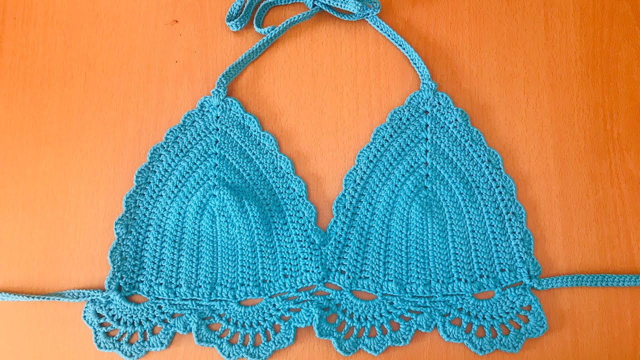 BIKINI O TOP A CROCHET SUPER FACIL Y RAPIDO