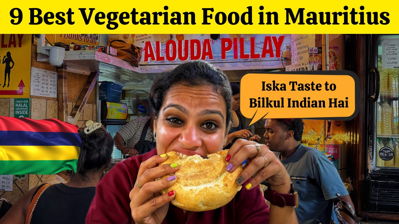 Best Street Food in Mauritius 🇲🇺 | Vegetarian MAURITIAN Food in Port Louis | Mauritius Food Tour