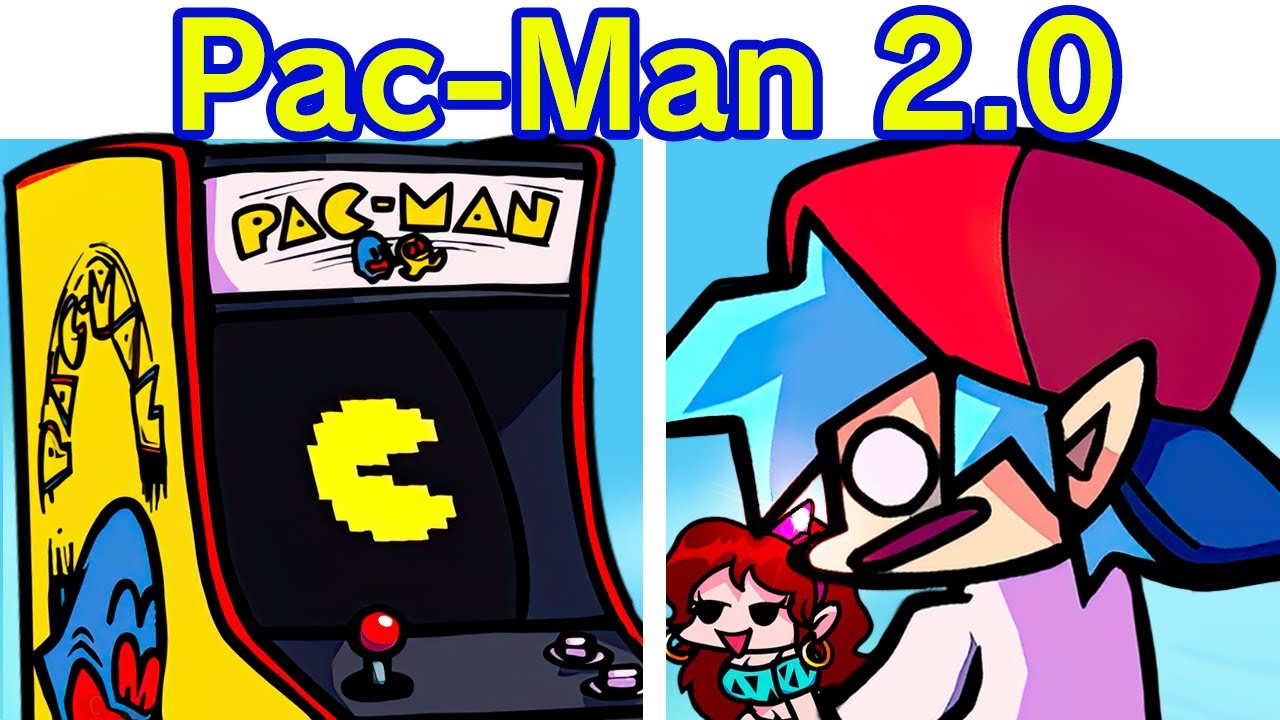 Friday Night Funkin' VS Pac-Man V2 FULL WEEK + Cutscenes (Arcade World/Ghostly Adventures) (FNF Mod)