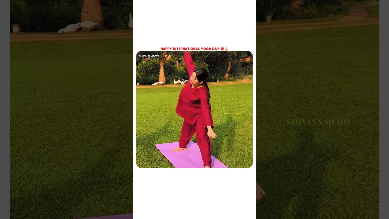 Happy International Yoga Day ❤🧘&zwj;♀️ #shivangijoshi #yoga #strong #girl #love #peace #peaceful #shorts