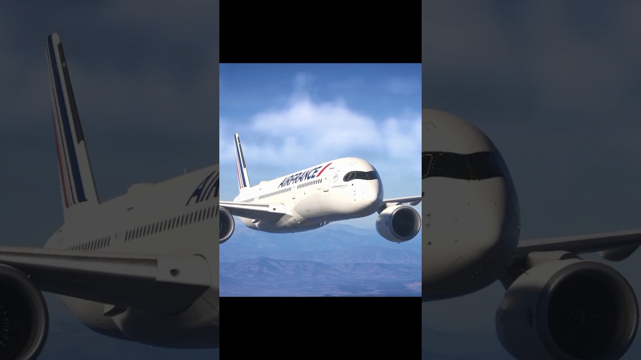 A beleza de um A350! #simuladordevoo #airbusa350