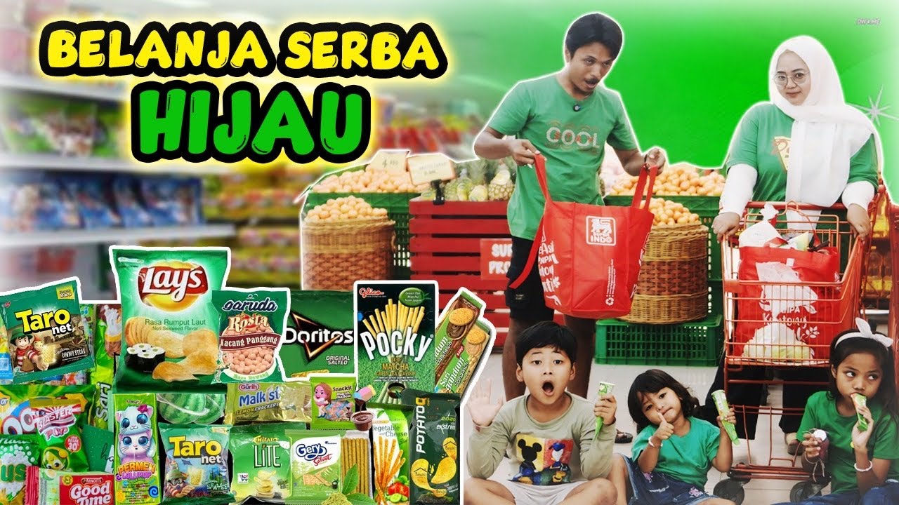 ZULFA BORONG SERBA HIJAU BU PIPI BIKIN CHALLENGE SIAPA PALING BANYAK BELANJA