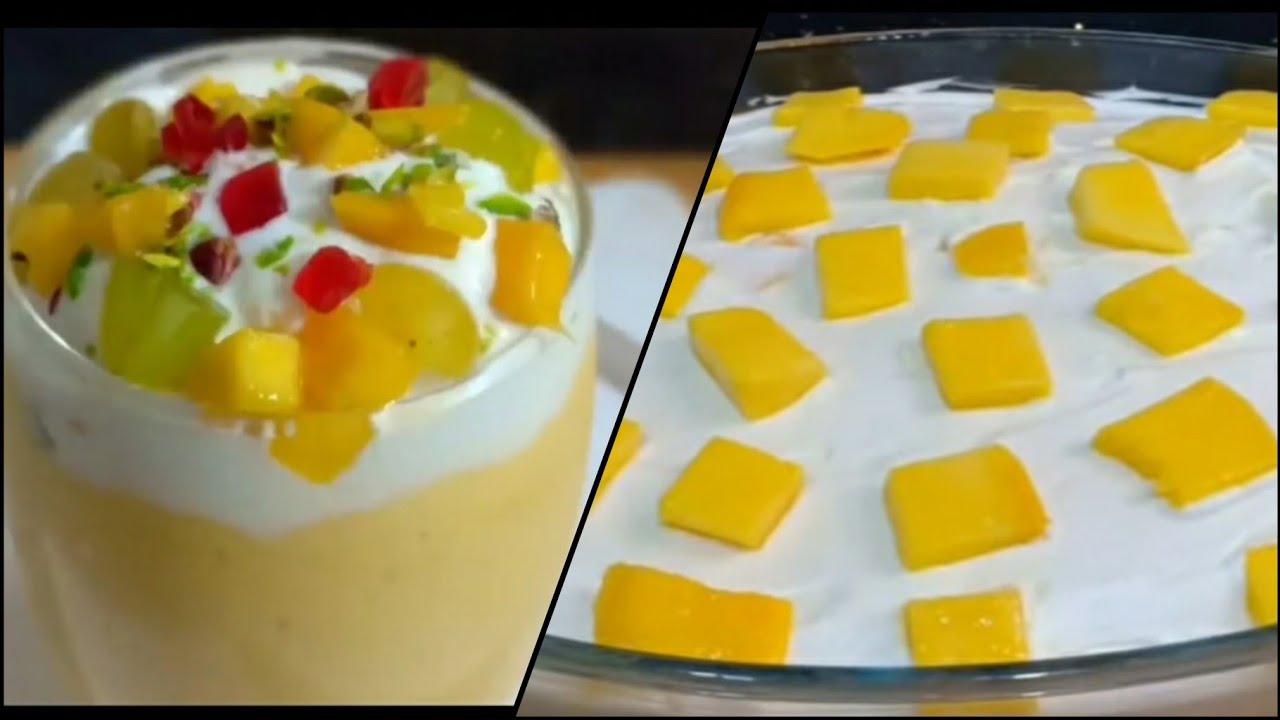 Aam (Mango) Se Banayein Do Behtareen Drink n Dessert | Mango Mastani Aur Mango Float ♥️ 1 Ramadan