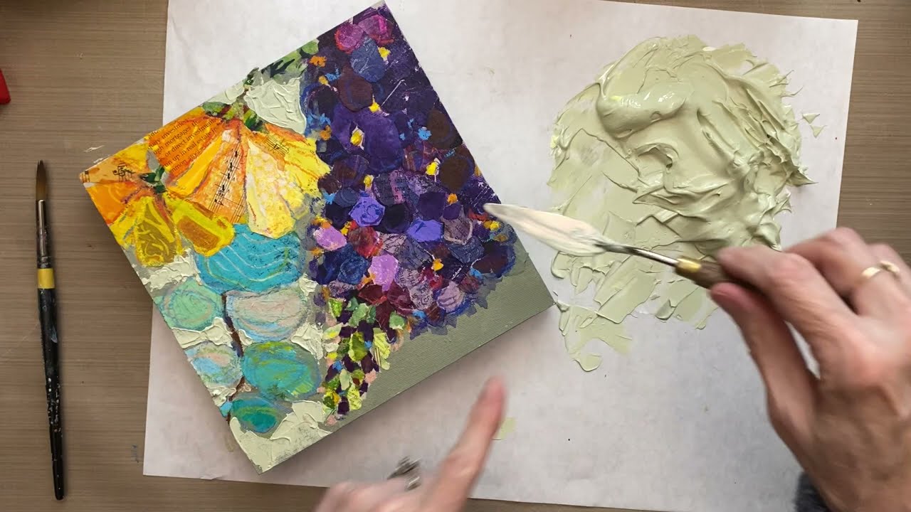 Molding Paste and Mark Making in Mixed Media–Tutorial Tidbits