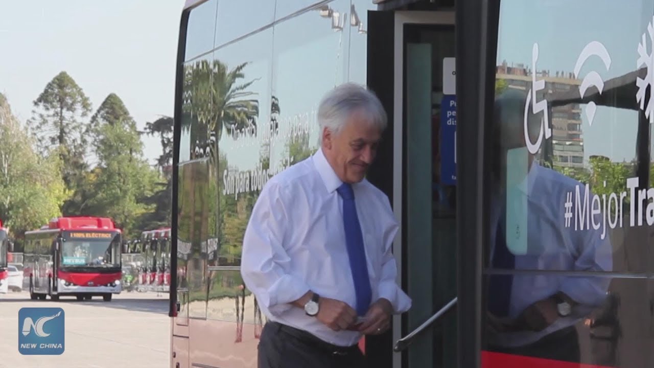 First 100 Chinese electric buses presented in Chile