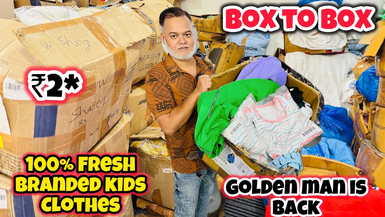 Branded Fresh Kids lot with tag | Export surplus warehouse in Delhi | Ladies clothes store top kurti