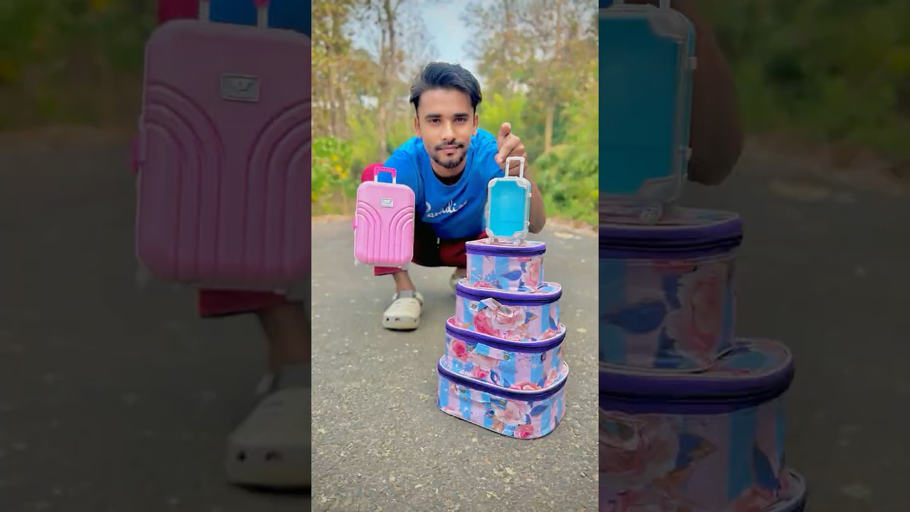 2 Mini Medium Suitcase 🧳Vs 4 VIP Bag Unboxing ✅😀| #shorts