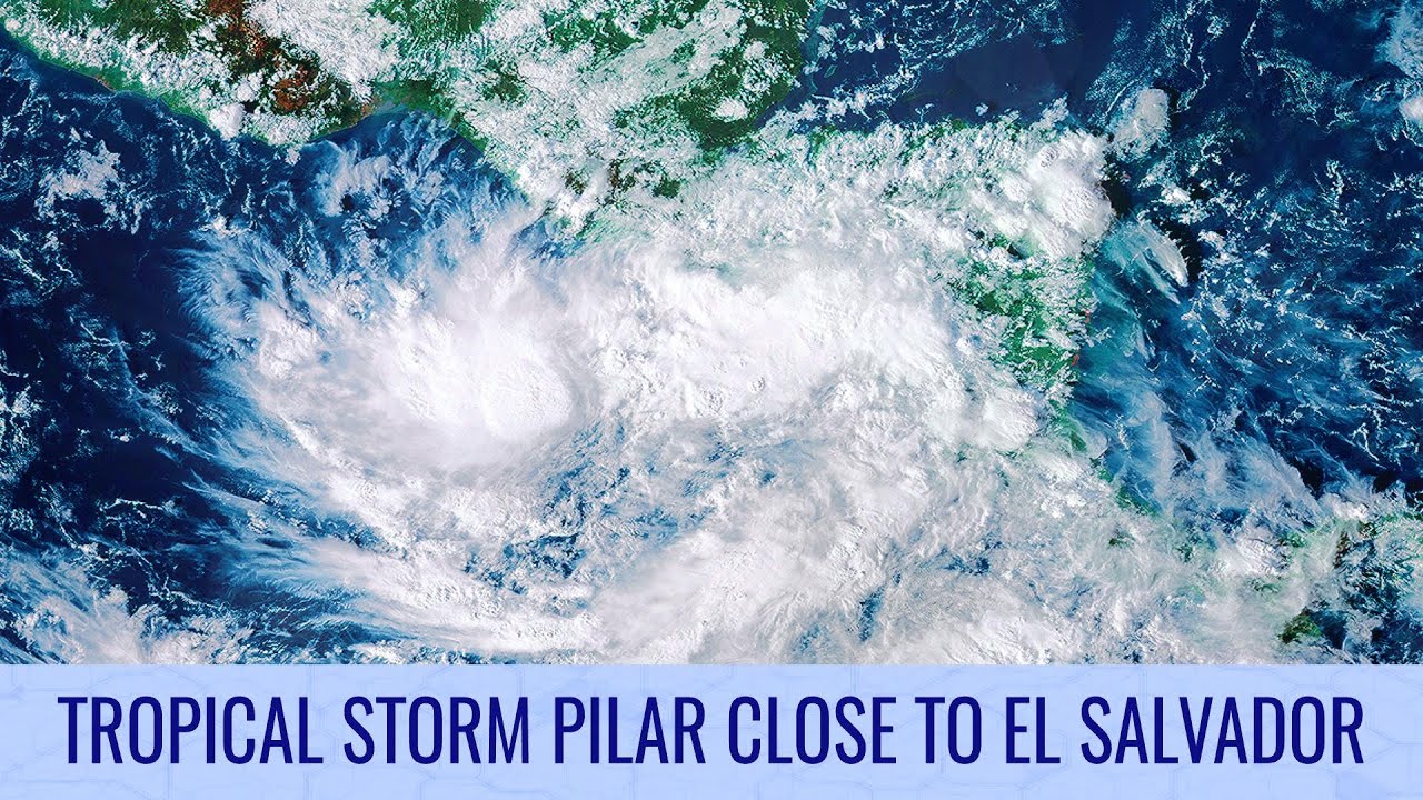 Tropical Storm Pilar close to El Salvador - October 31, 2023