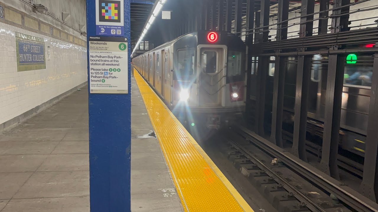 IRT Lexington Avenue Line: 4,5 and 6 Local trains at 68th Street-Hunter College