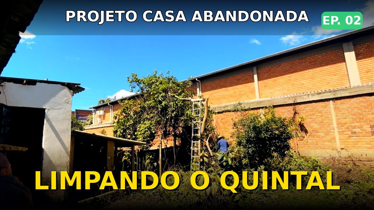 LIMPANDO O QUINTAL DA CASA ABANDONADA! | Diário de Reforma (Ep. 02)