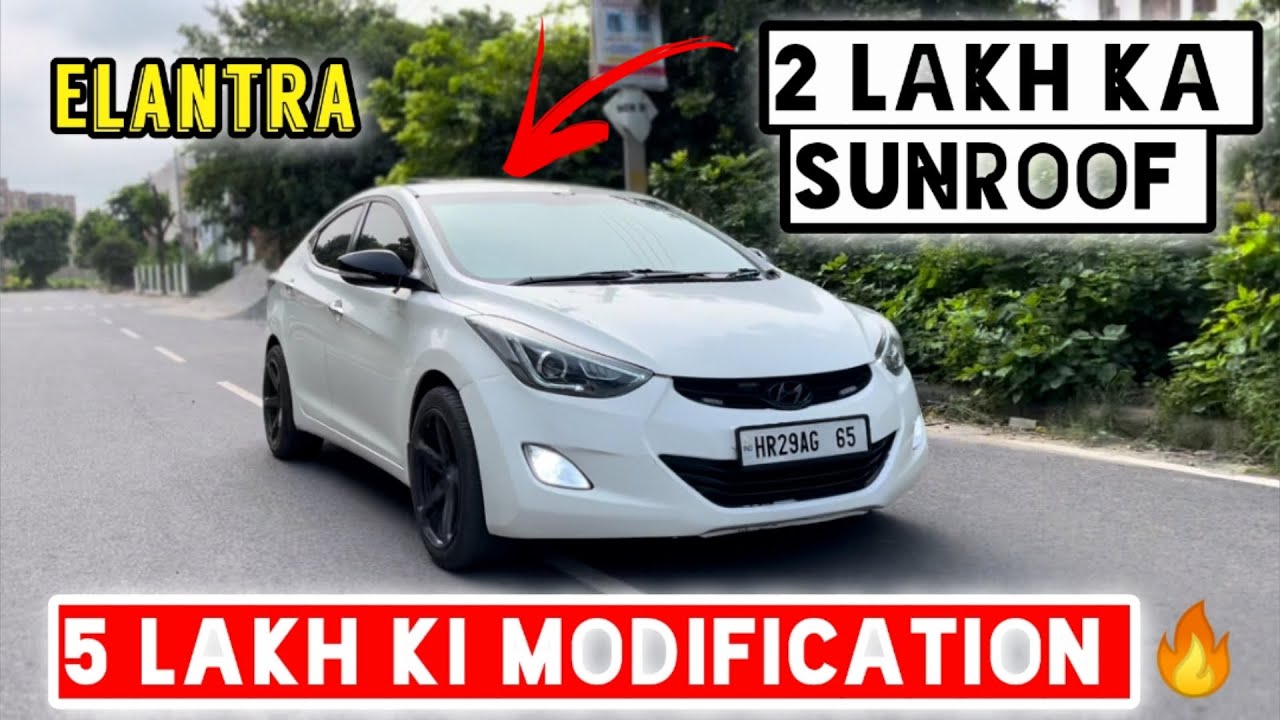 Haryana,Palwal Ki Famous Elantra || Hyundai Elantra || 2014 || Modified || Alloy Wheels || Black z