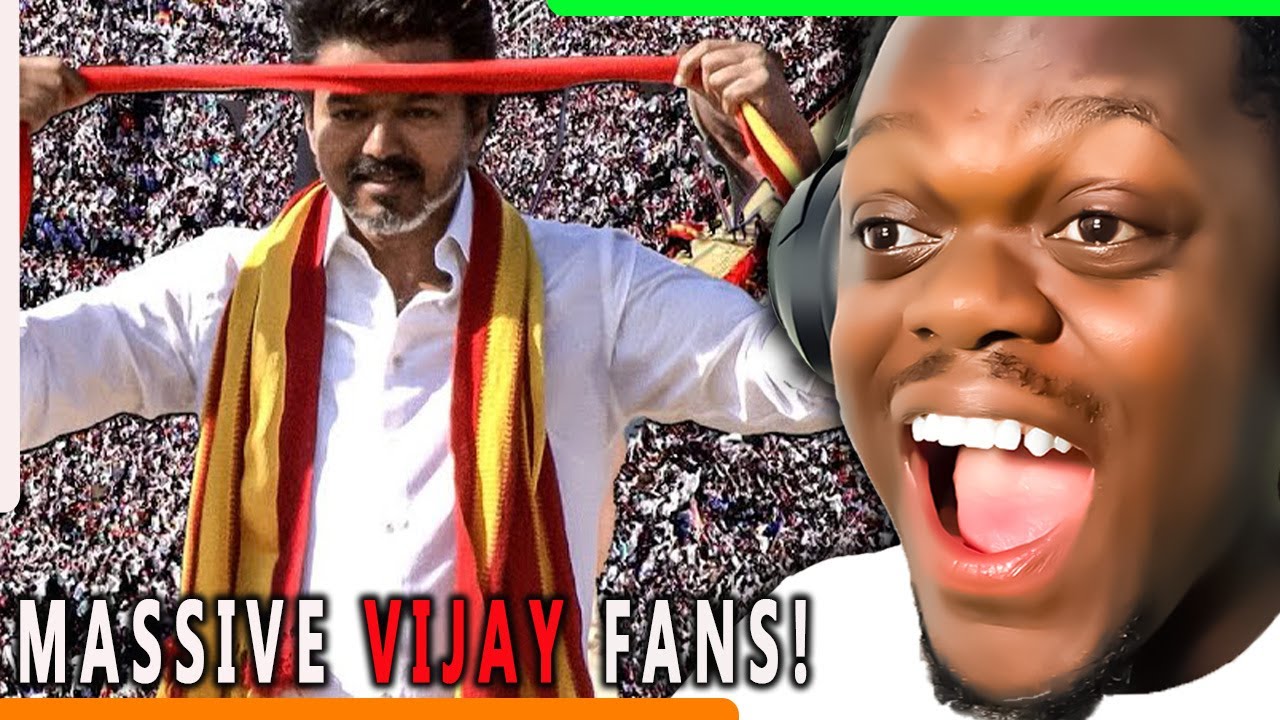 РЕАКЦИЯ на проход по пандусу для массового въезда Tvk Vijay | Thalapathy Vijay | Lucky Samuel