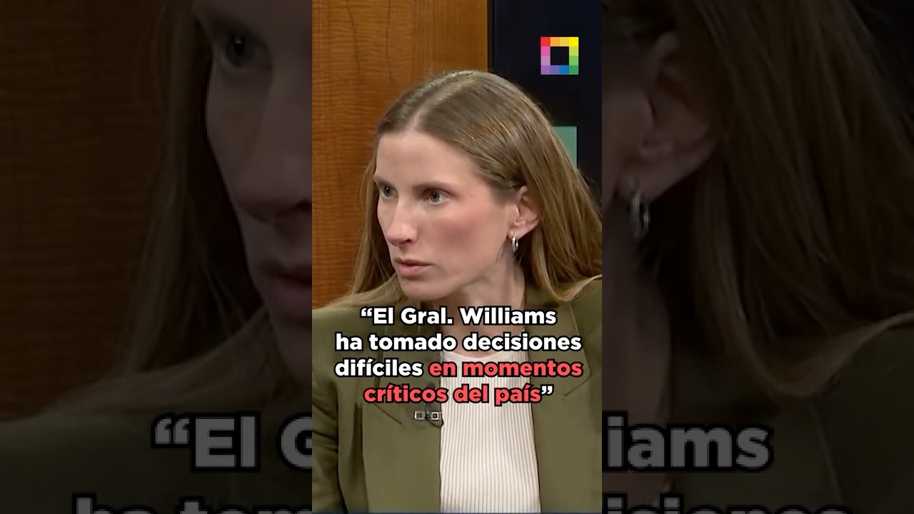 Adriana Tudela, candidata a vicepresidenta habla sobre el General Jos&eacute; Williams #MLE