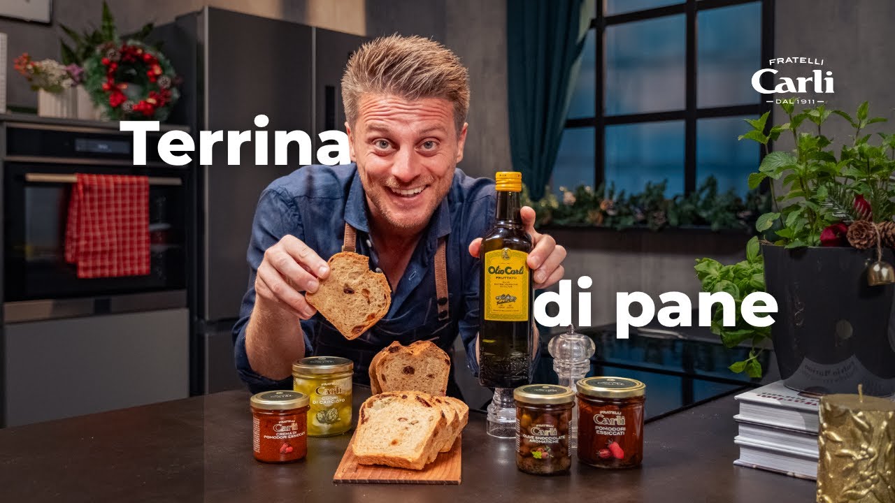 Terrina di pane con cuori di carciofo e olive | Fulvio Marino x Fratelli Carli