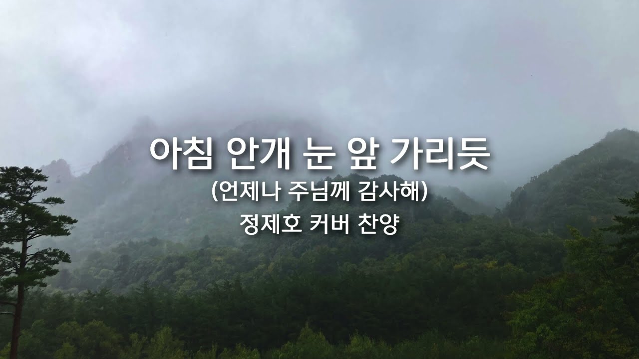 [정제호 커버 찬양] 아침 안개 눈 앞 가리듯 (언제나 주님께 감사해)