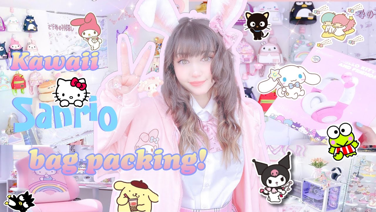 Собираю сумки Sanrio вместе со мной!♡ // Кавайная эстетичная упаковка сумок Sanrio от Nintendo.Grl